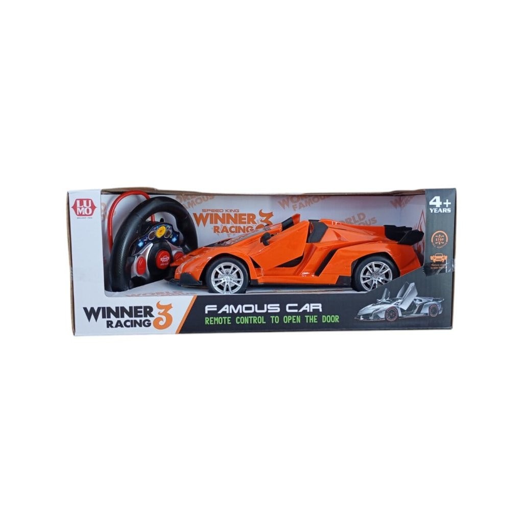Winner Racing Famous Remote Control Car - SS00722RK Exciting orange racing car toy for kids