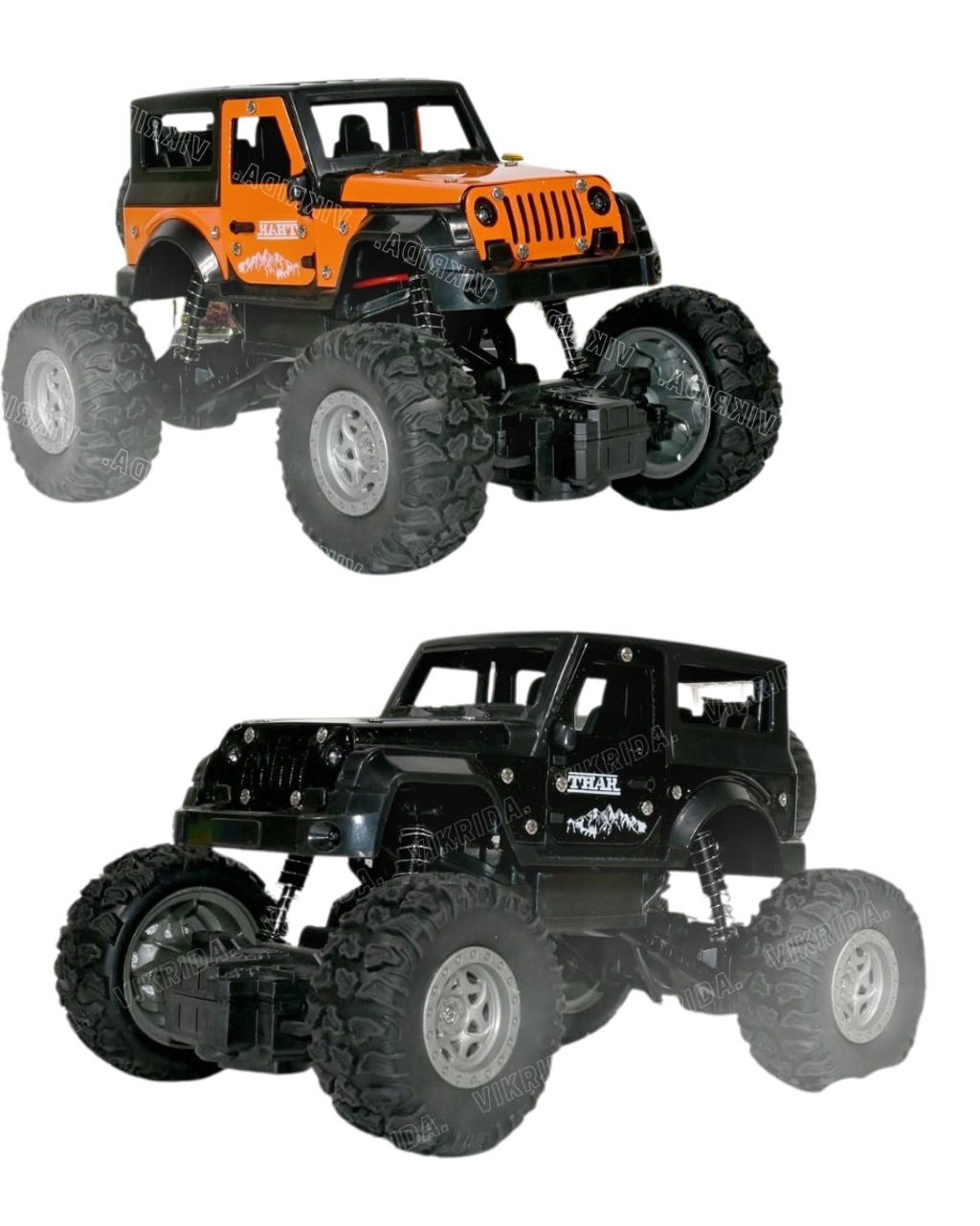 Rock Explorer Remote Controlled Car combo set of 2 SS01593NT 4x4 Monster Thar Jeep RC Car (Set of 2)