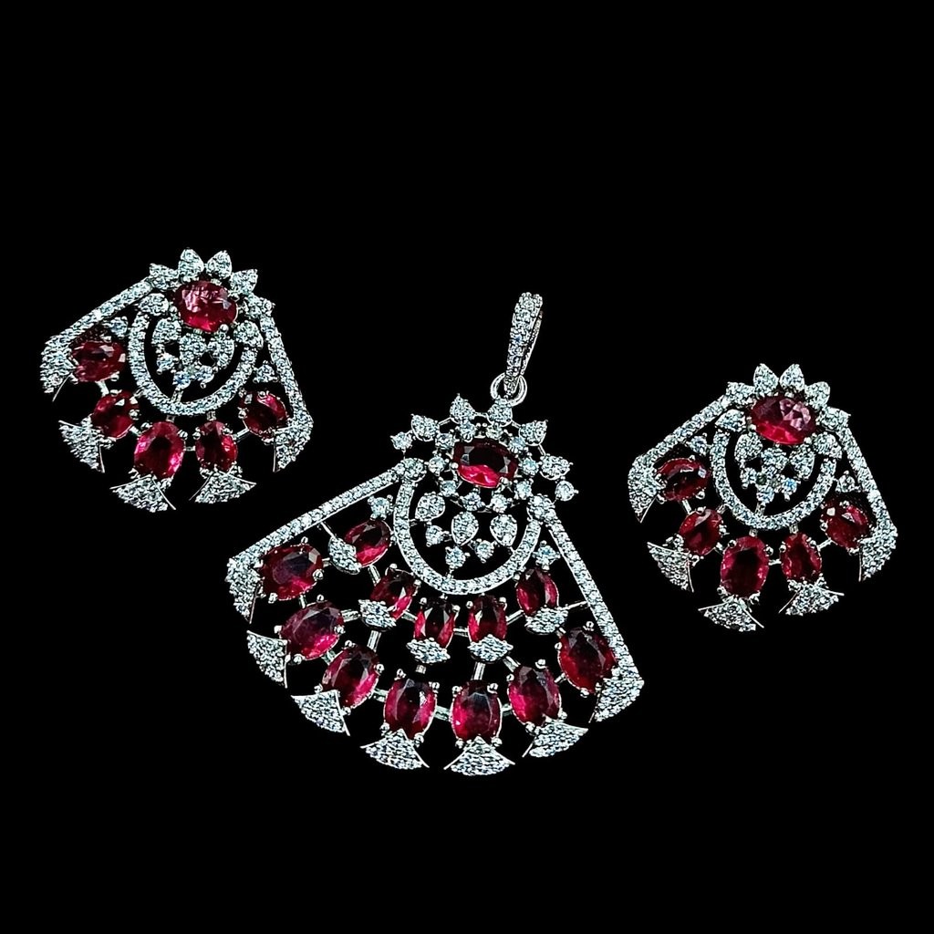 4133 AD PENDANT SET (SA00872PB) Chic 4133 AD Pendant Set