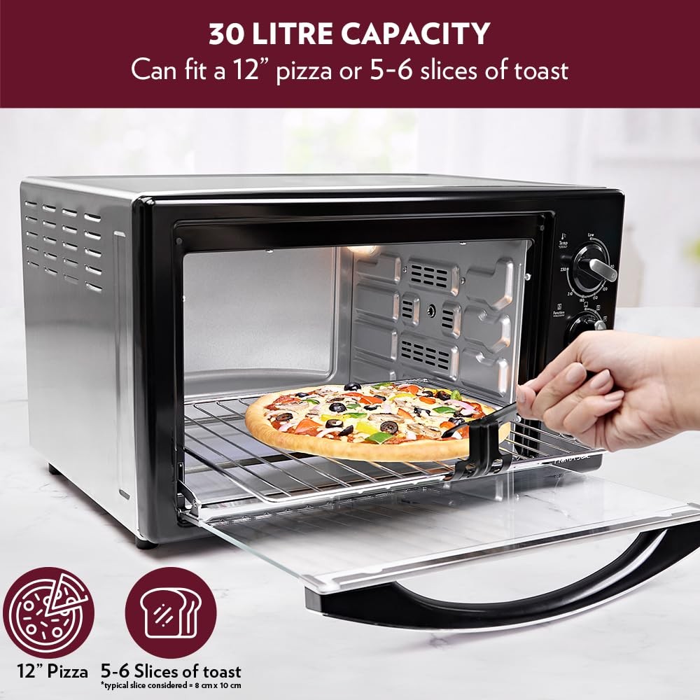 PRIMA 30L OVEN TOASTER GRILLER (AM-BOTG30CRS13-BM)